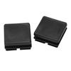 Good-Square Table Chair Leg Tube Pipe Feet Insert Cap 25Mmx25mm 100Pcs Black