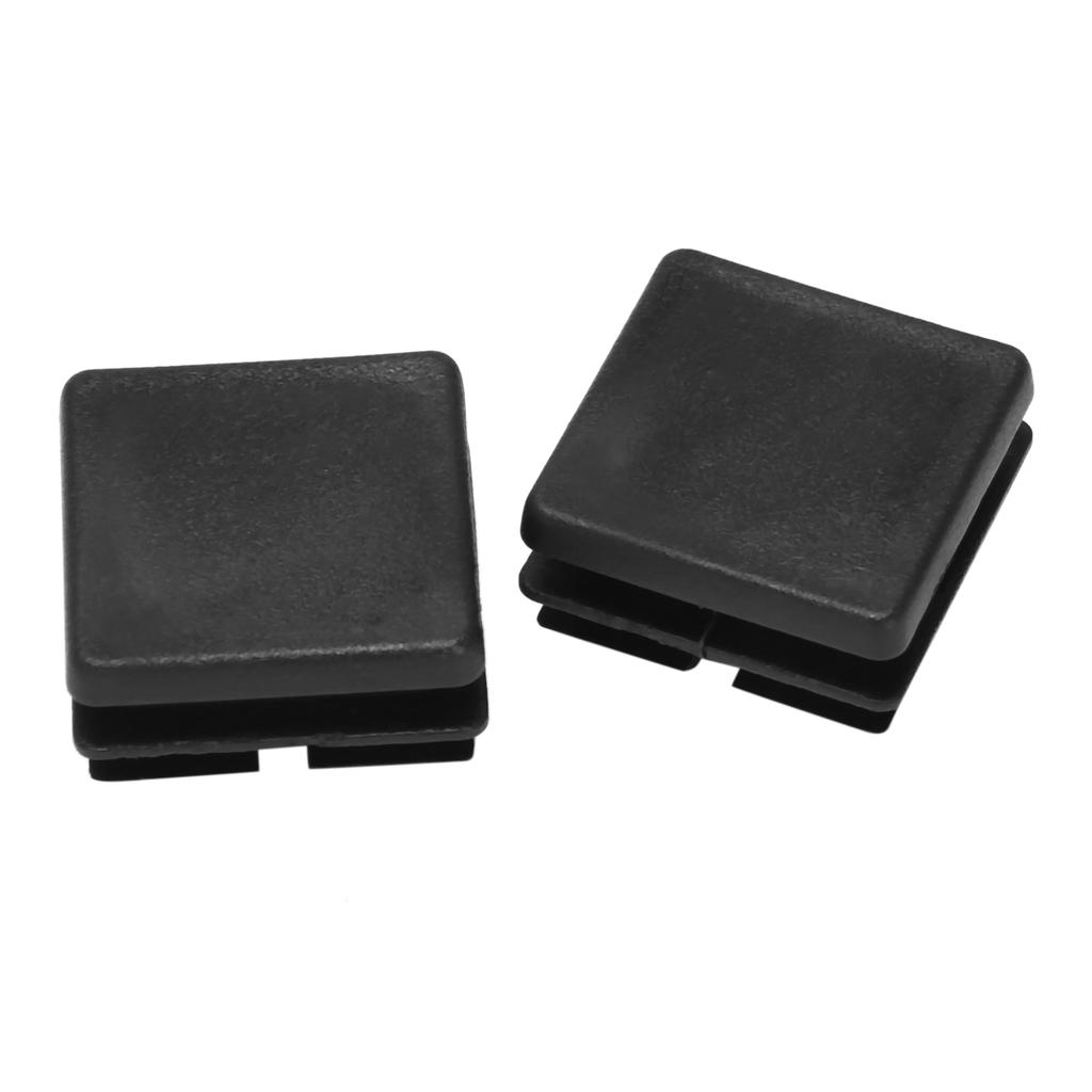 Good-Square Table Chair Leg Tube Pipe Feet Insert Cap 25Mmx25mm 100Pcs Black