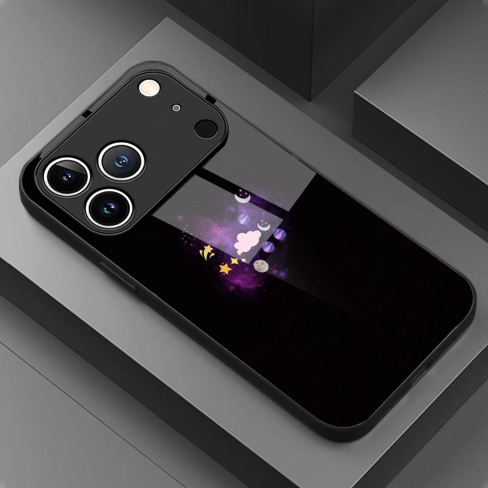 Auroral Nebula Pattern Phone Case for Glass for Iphone 17 Pro Max for iPhone 17 16 15 14 13 12pm Pro Plus