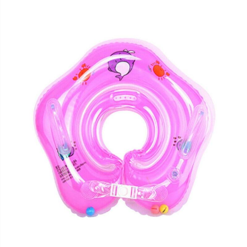 Baby Pool Swimming Bath Shower Neck Floating Water Tub Inflatable Circle Ring