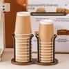 Disposable Cup Holder Multi-Function Coffee Cup Organizer Desktop Teacup Storage Rack Decor Stand For Home Countertop Use