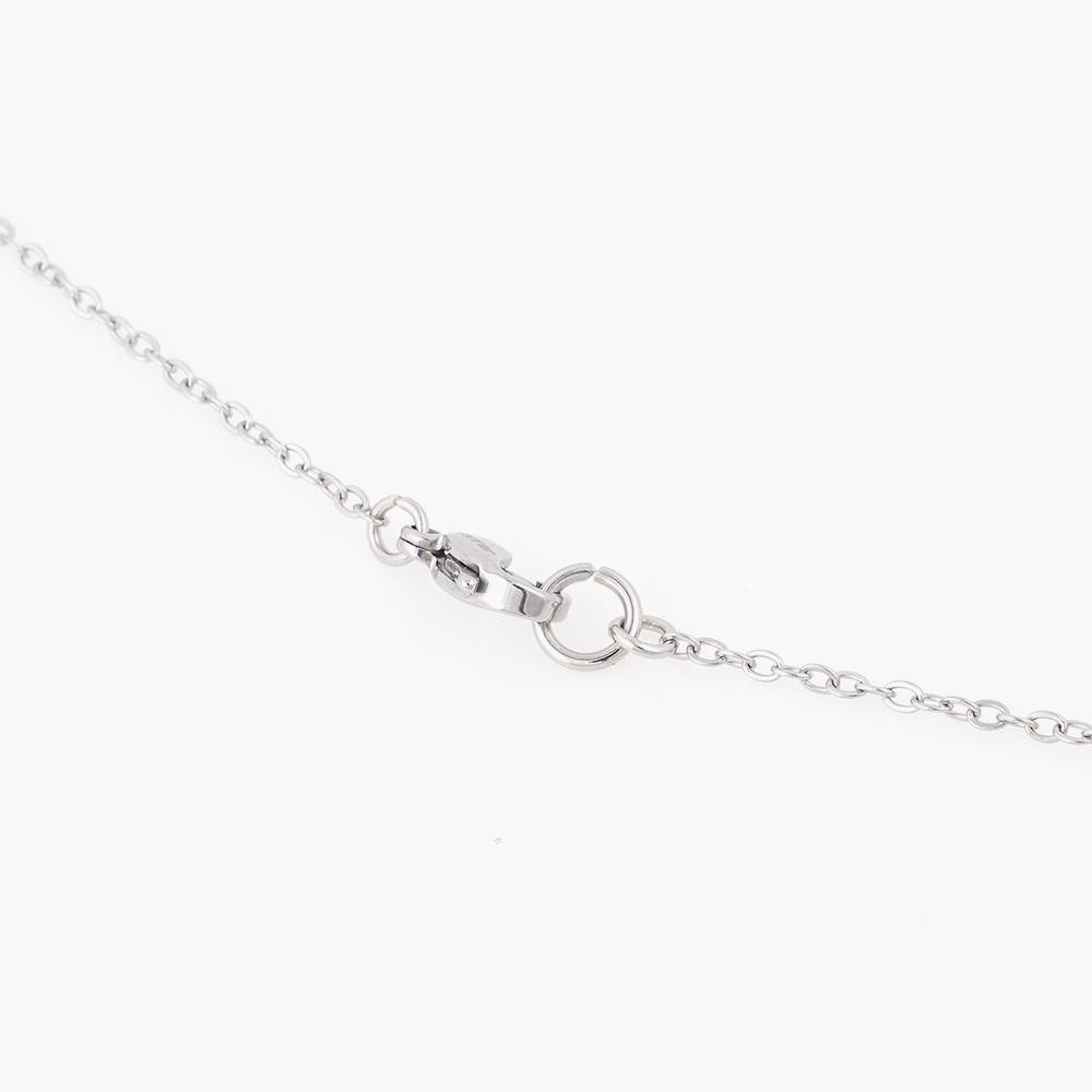 Jbans Classic Punched Antique Needle Pendant Surgical Steel Chain Necklace (C2501-An848_Sv)