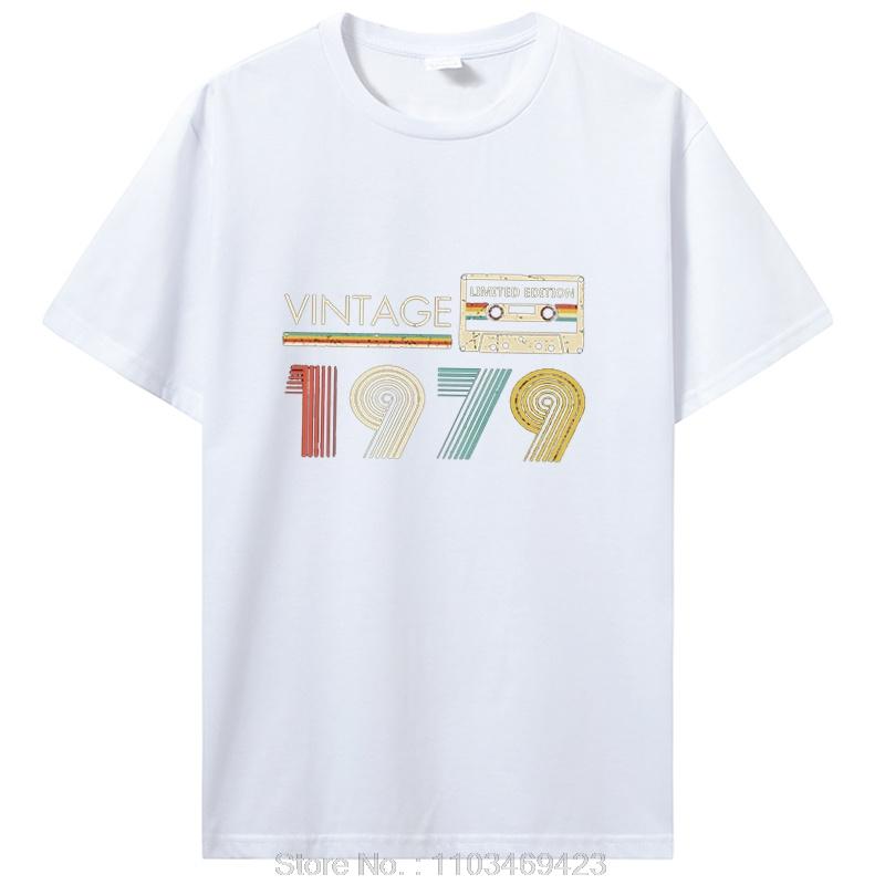 Asian Size Vintage 1979 Limited Edition Birthday T Shirts Gifts Cotton Summer Tees Tops Unisexs Graphic Tshirt Clothing Oversized