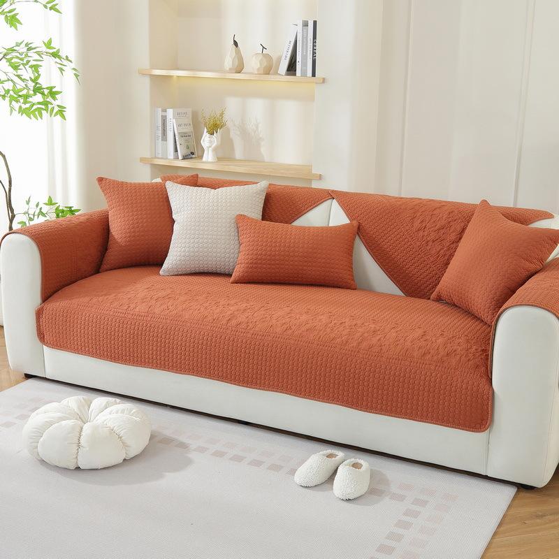 

Универсальная подушка для дивана на все времена года, ткань из чистого хлопка, подушка для сиденья из чистого хлопка, простой современный нескользящий чехол для дивана, полотенце, тканевое полотенце 70*70cm