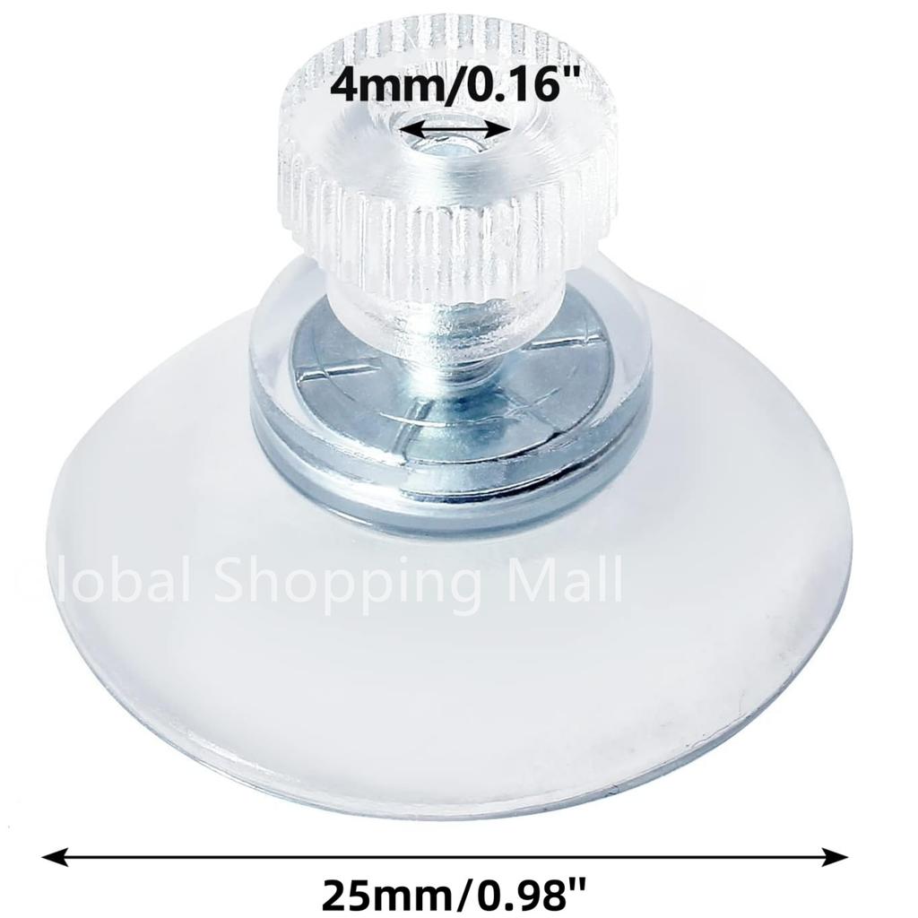 20/50/100PCS Plastic Suction Cups with Screw 25/32/41/53 mm Clear PVC Sucker Pads Strong Adhesive Suction Holder with Screw Nut