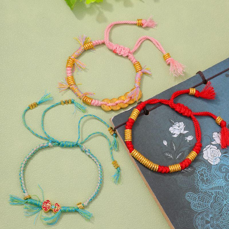 

Тибетский стиль обернутый серебром ремешок для ношения монет Пяти Императоров, китайский стиль, старинный браслет, подарок ручной работы для жены и детей, праздничный подарок 15. Good Luck Three-Piece Set