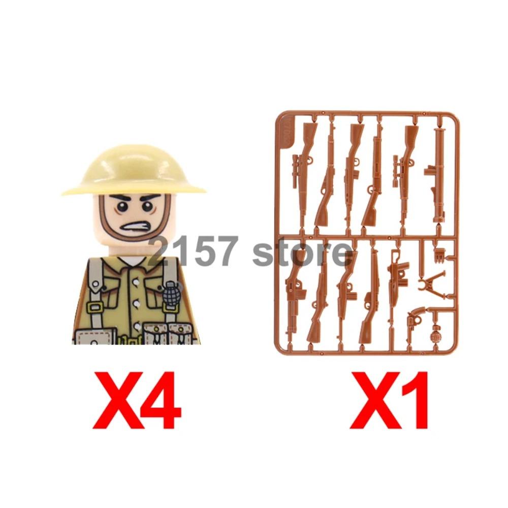 Military Soldier Figure Building Block Weapons Ranger Camouflage Vietnam War US Special Forces KSK Medical Bandit Thief Toy Gift