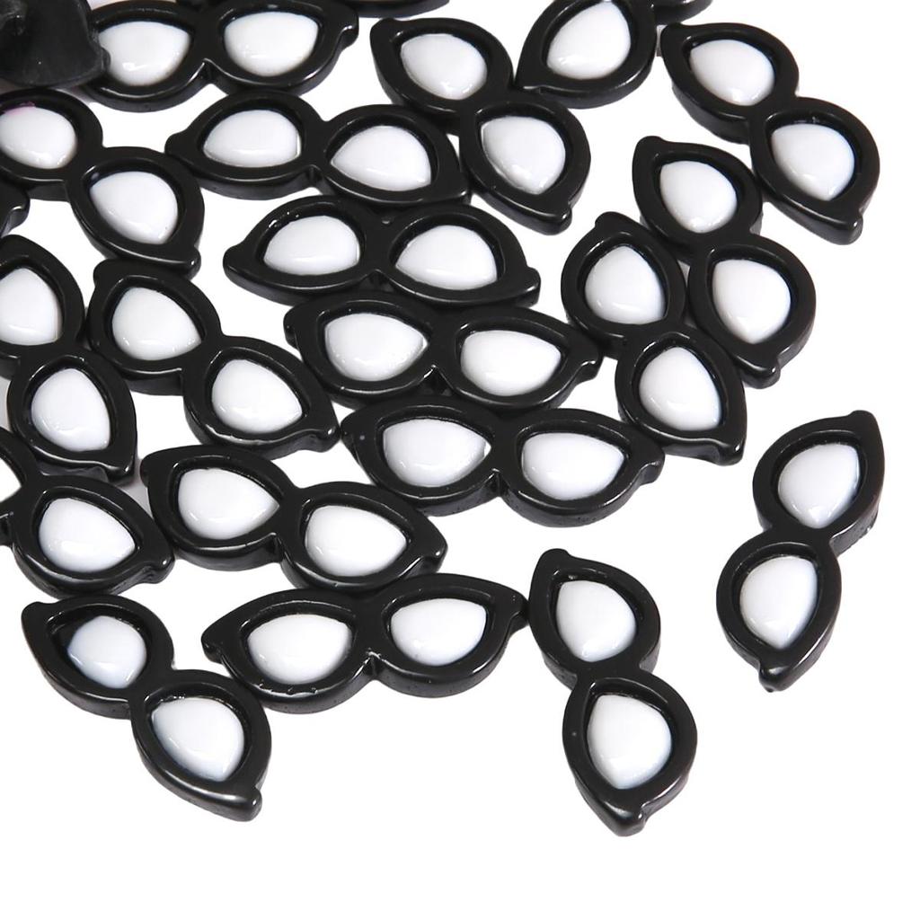 10 Buc. Acrilic Drăguț Cool Circular Ochelari Accesorii DIY