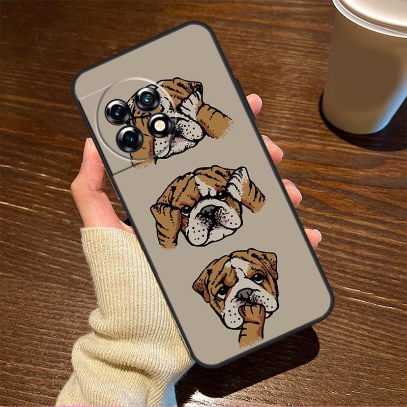Englische Bulldogge Mops Für OnePlus 15 13 12 11 15R 13R 12R 8T 10T 13T Hülle Für OnePlus Nord 5 CE 2 3 4 Lite N20 N30