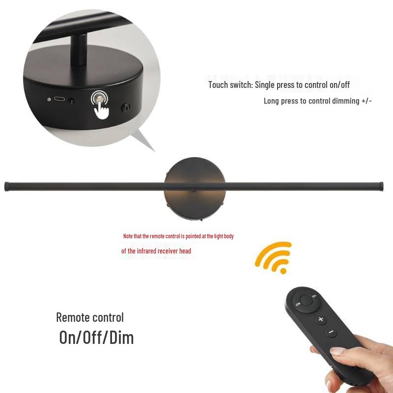 Remote-Controlled Stepless Dimming Wall Light with Timer & Memory for Bedroom/Bedside