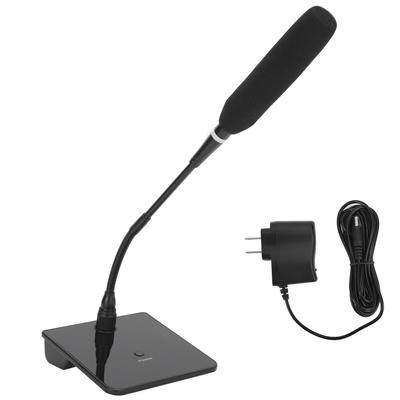 Комп'ютерний USB мікрофон для зустрічей, ігор, прямих трансляцій голосу, гусяча шия, провідний мікрофон, чорний