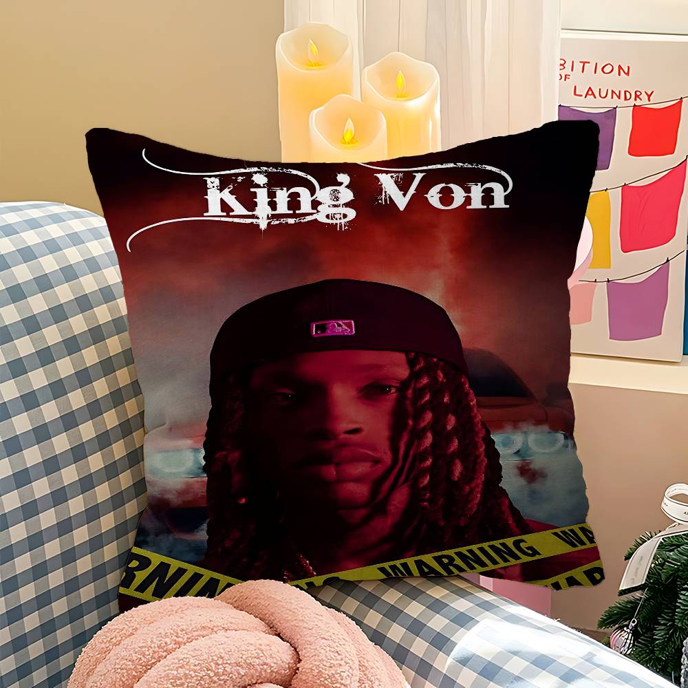 K-King Rapper Von Pillow Cover Sofa Cushion Cover Home Room Decoration Children Gift
