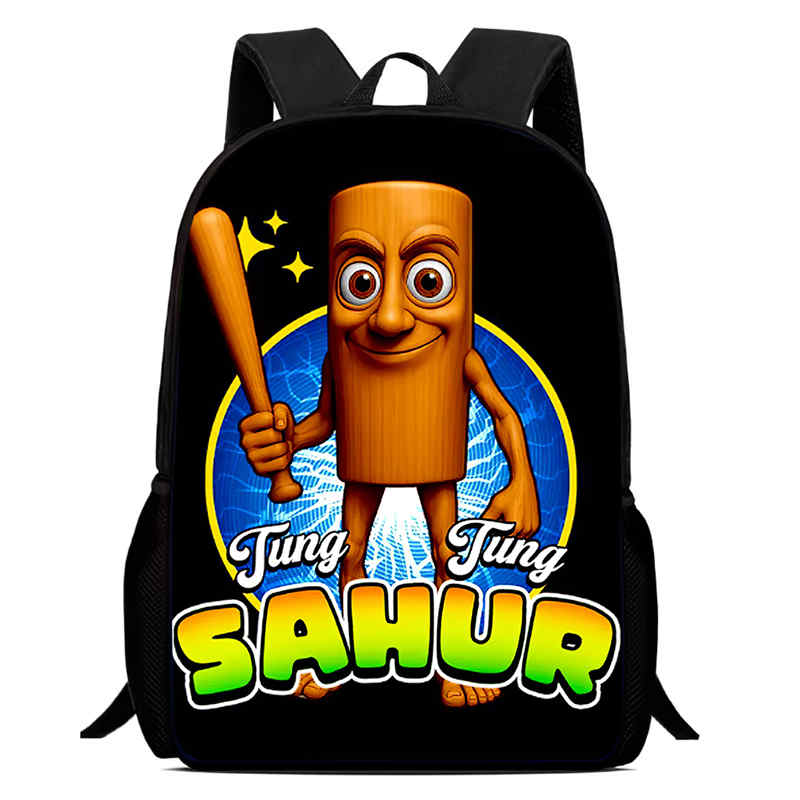 15 in Funny BrainRot Child School Backpack Aged 5-10,Cartoon School Bags for Boys Girls,Light Weight & Durable Kids Bakpack