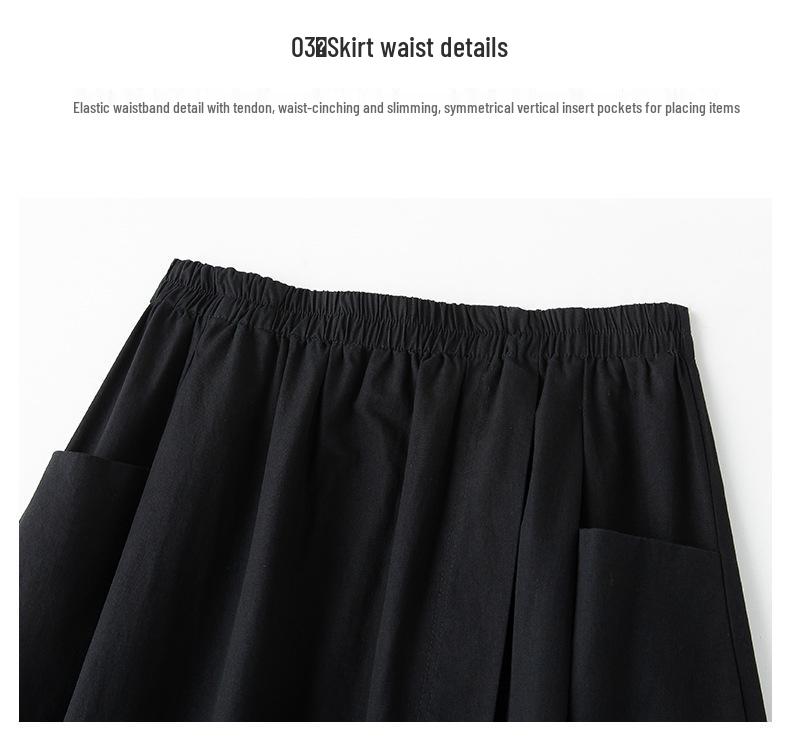 2025 Summer Plus Size Two-Piece: Skirt & Shirt Collar Top - Casual, Loose, Age-Reducing for Women