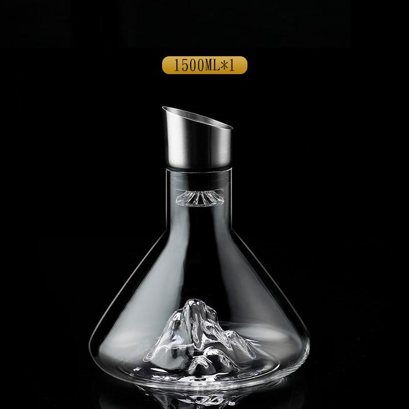 

Creative Lceberg Decanter Ice Decanter Lead-free Crystal Glass Red Wine Decanter With lid Wine Decanter High-end Gift