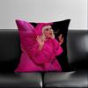 Singer L-Lady Gaga Mayhem Pillow Case Anti-Dustmite Pillowcase Invisible Zipper Silky Short Plush Sofa Cushion Cover