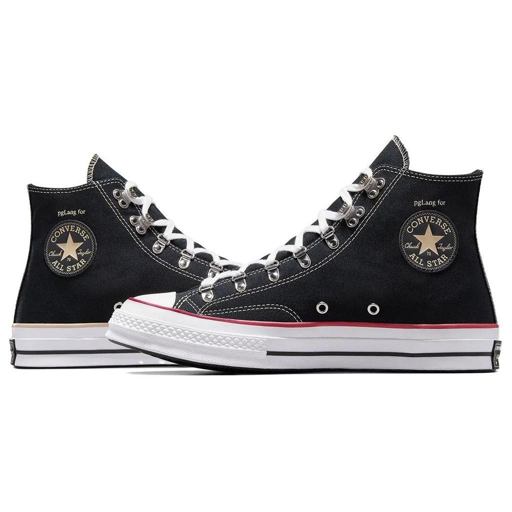 Converse PgLang X Chuck 70 High Mystery Box Unisex Sneakers Black White Multi A06675C