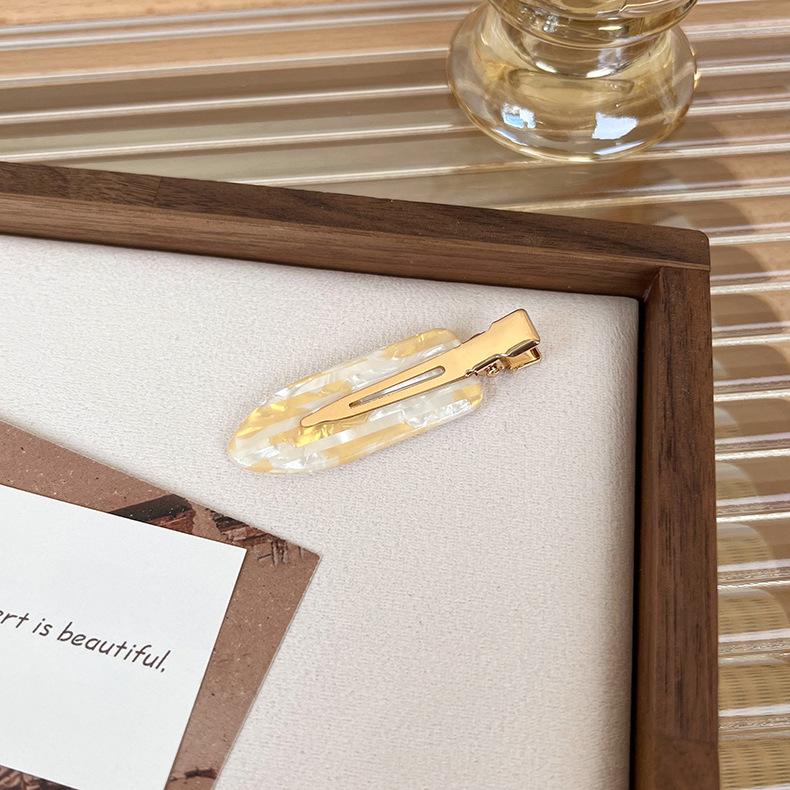 UXSL Korea Acetate Seamless Hairpins Womens Girls Simple No Bend Bangs Clips Duckbill Clip Barrettes Hair Styling Tool Haddress