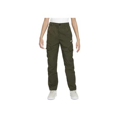 Outdoor-Spiel einfarbig Multi-Taschen elastische Freizeithose Kinderhosen Armeegrün FD3239-325