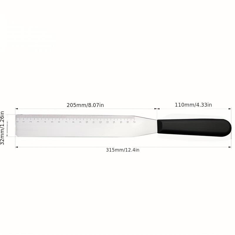 1PC cake smoother with scale inch, new and practical cake decoration smoother, cream scraper, 8 inch cake baking and decoration tool