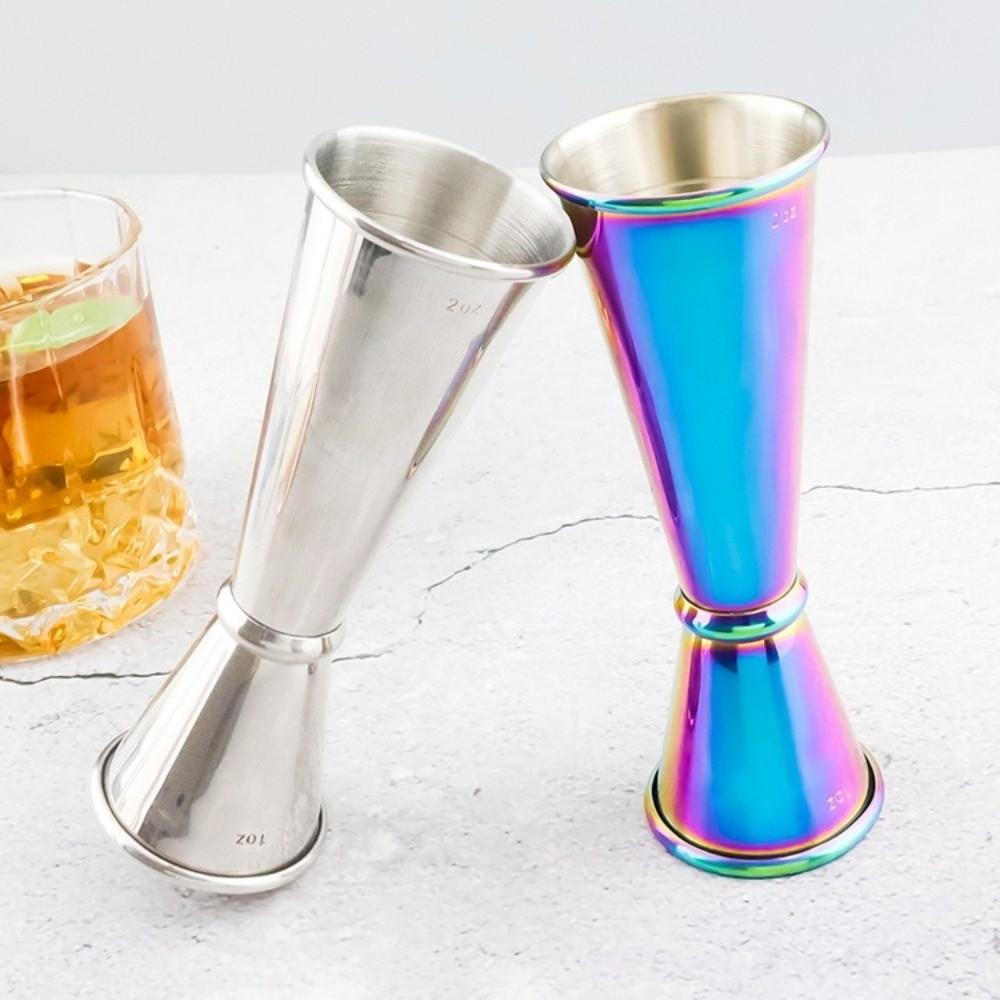 Japanese Style Double Cocktail Jigger 1oz / 2oz Wine Shake Measure Cup  Bartending Tools