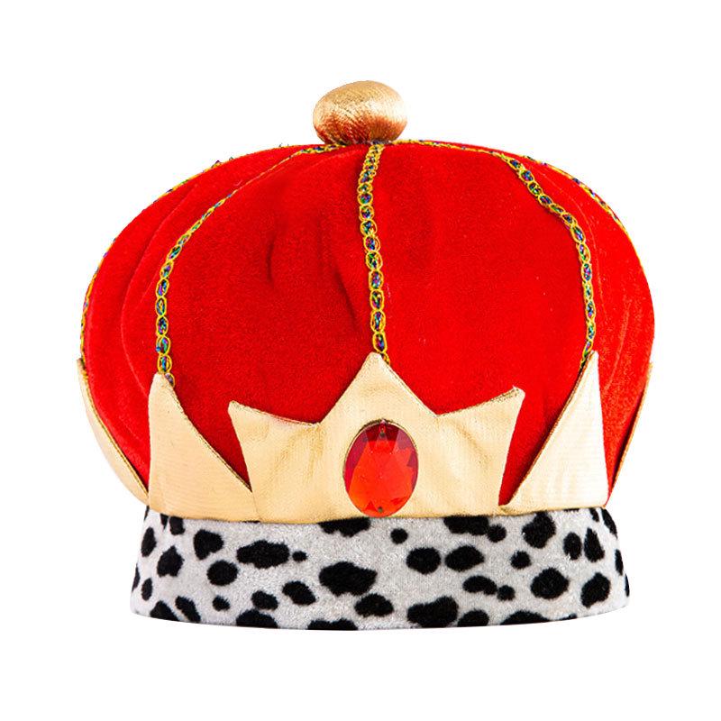 Multifunctional Crown Hat: Halloween, Christmas, Carnival & Birthday красный