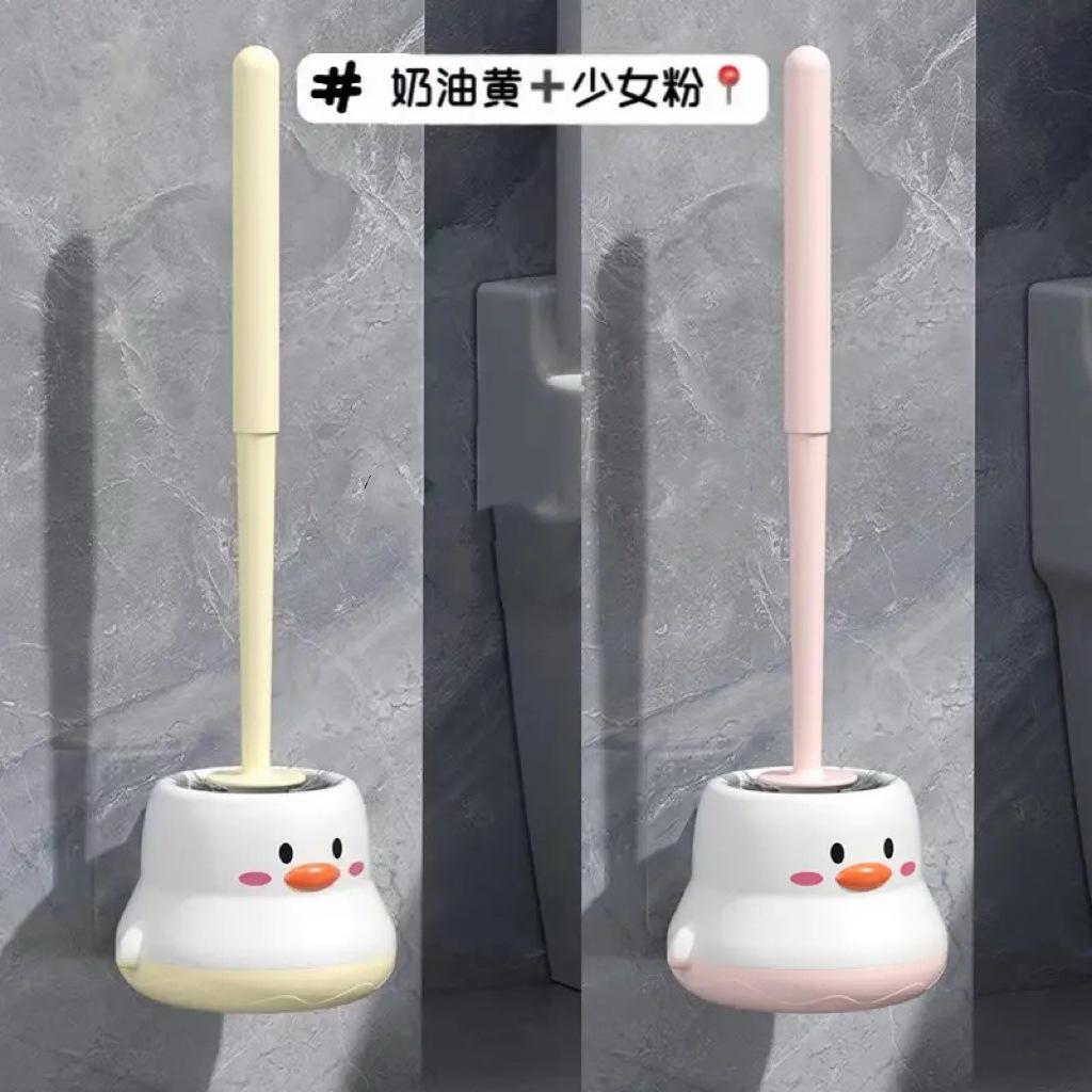 Toilet Brush Household No Dead End Brush Toilet Washing Toilet Cartoon Long Handle Toilet Brush Cleaning Brush Toilet Cleaning Set