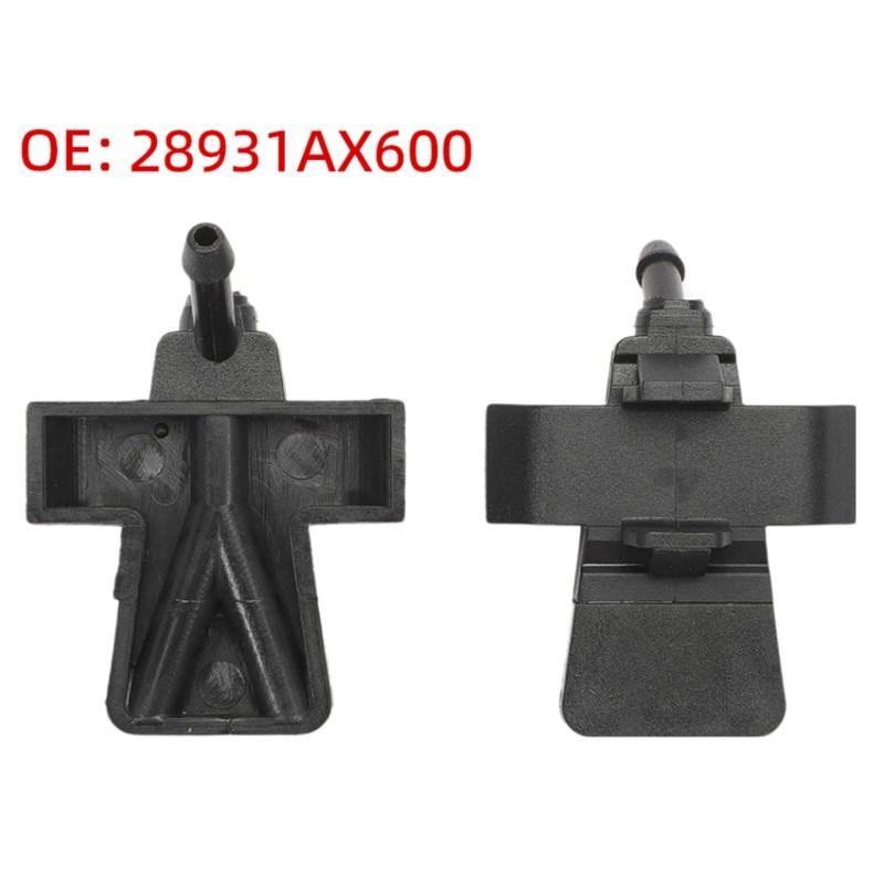 Windshield Washer Nozzle Replacement Kit- 2-Pack Set For Nissan Micra K12 2003 Through 2010