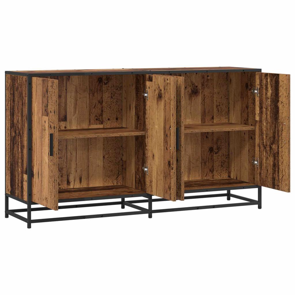 Sideboard Reclaimed Wood 134 x 35 x 76 cm Engineered Wood