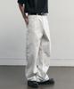 ALYSS Stitched Curved Wide Denim Pants [Off-White]