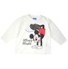 Disney Mickey Maus Langarm Pailletten T-Shirt, Farbwechselnd, Weiß, Größe 110