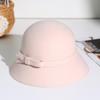 2025 Women's Autumn/Winter Hepburn Style Wool Felt Fedora Bucket Hat