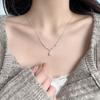 Irregular Wave Water Drop Necklace Female Simple Niche Temperament Versatile Water Drop Pendant Necklace Premium