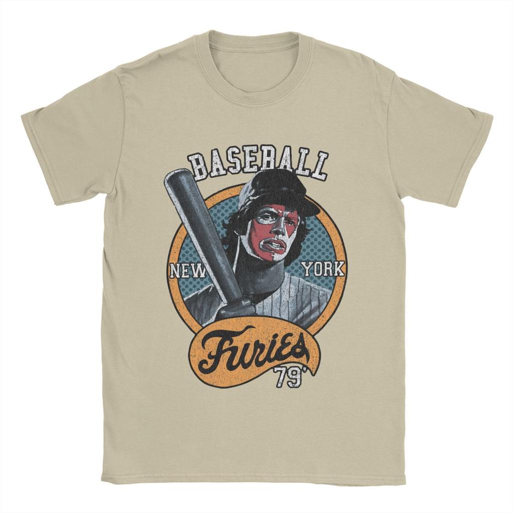 Męskie Koszulki Baseball Furies The Warriors Bawełniane Ubrania Humor Krótki Rękaw Okrągły Dekolt T-shirt Nowy Przybycie Koszulki