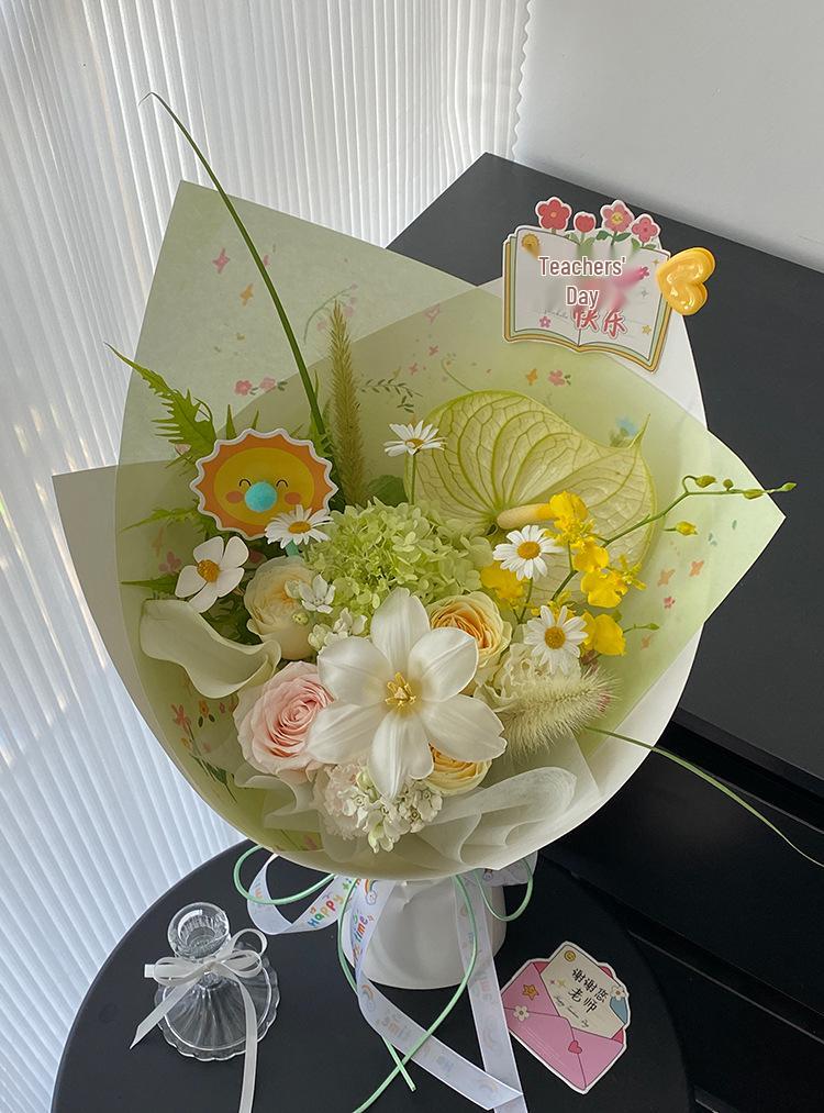 Kapok Handmade DIY Fresh Flower Wrapping Paper for Bouquets