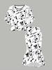 3D  Printed Classical Totem Women's Print, Fashionable Large-sized, Elegant, Versatile for All Seasons. T-shirt, Skirt and Set