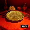 2 Pieces Fruit Trays Dessert Bowls Embossed Vintage Style Flat Tray Holder Dishes Snack Plates