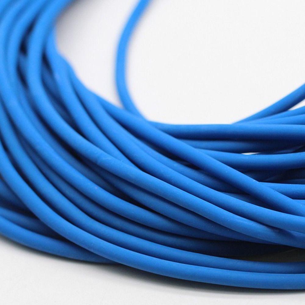 2025 2/2.2mm Fishing Elastic Band Solid Rubber 10m Tied Line Rope Strapping Tennis Lost rope Band Rope