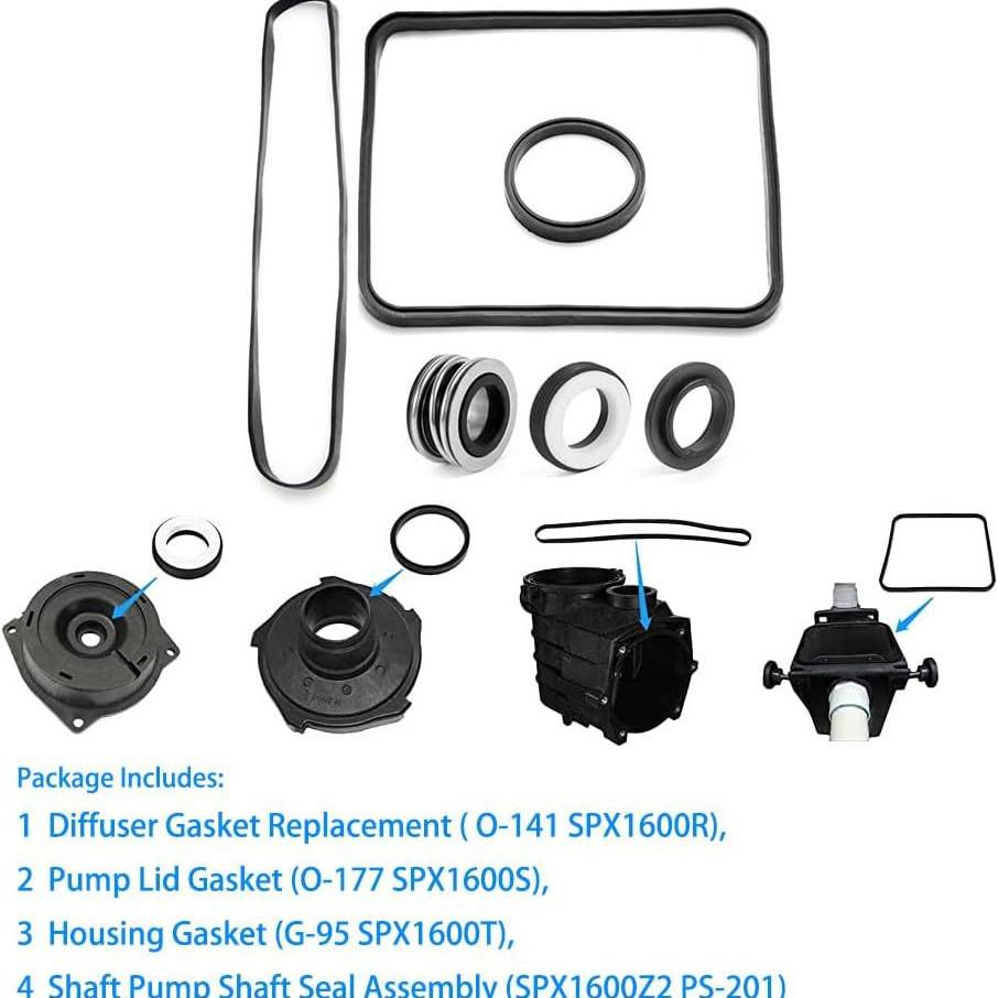 Hayward Super Pump SP2600 O-Ring Seal Repair Kit