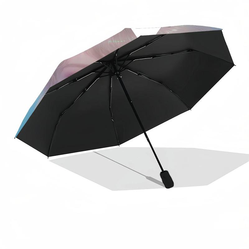 Taylor Swift Themed Automatic Opening and Closing Umbrella, Compact Travel Umbrella, Lightweight and Portable, Suitable for Beach Commuting
