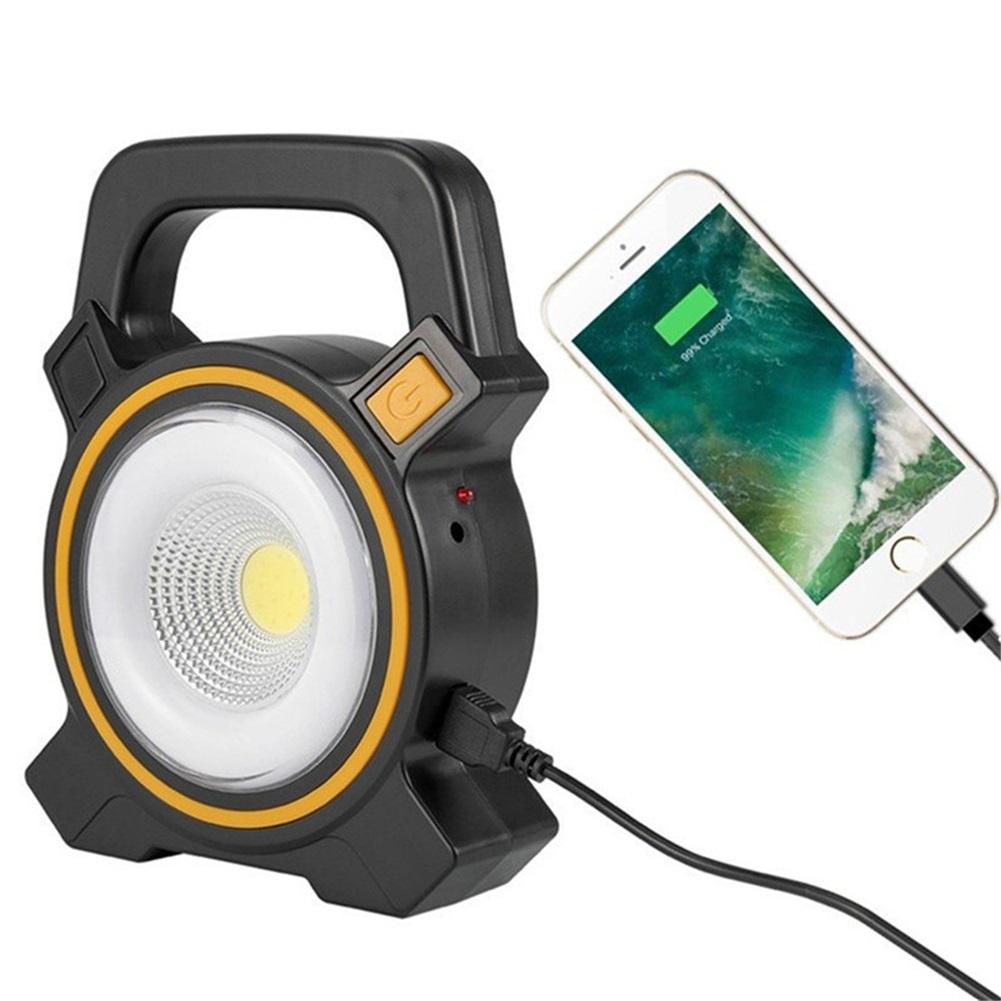 Outdoor LED Portable Lantern Tent Light COB Work Lamp Solar Emergency Spotlight Rechargeable Floodlight for Hiking Camping Light