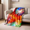 Vibrant Abstract Skyburst for All Seasons Blanket Lunch Break Throw Gift