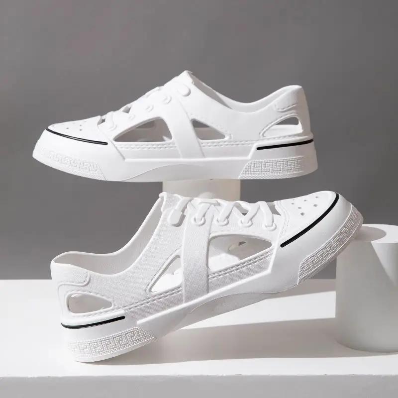 Fashion Closed Toe Men's Sandal with Platform Height Hole Shoes Buy High Quality New Summer Low Price Luxury H Open Daily Use Male Shoe