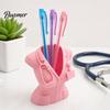 Medical Staff Gift Nurse Uniform Pen Holder, 3D Printed Theme Desk Organizer for Idea Pens Makeup Brushes Small Stationery, Decorative Female Doctors