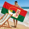 FC Augsburg 2D Flachdruck Strandtuch, Großes Weiches Schnelltrocknendes Handtuch für Strand Camping Schwimmen