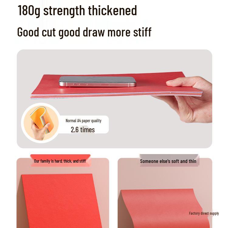 Children's A4 Colored Cardstock for Origami and Crafting