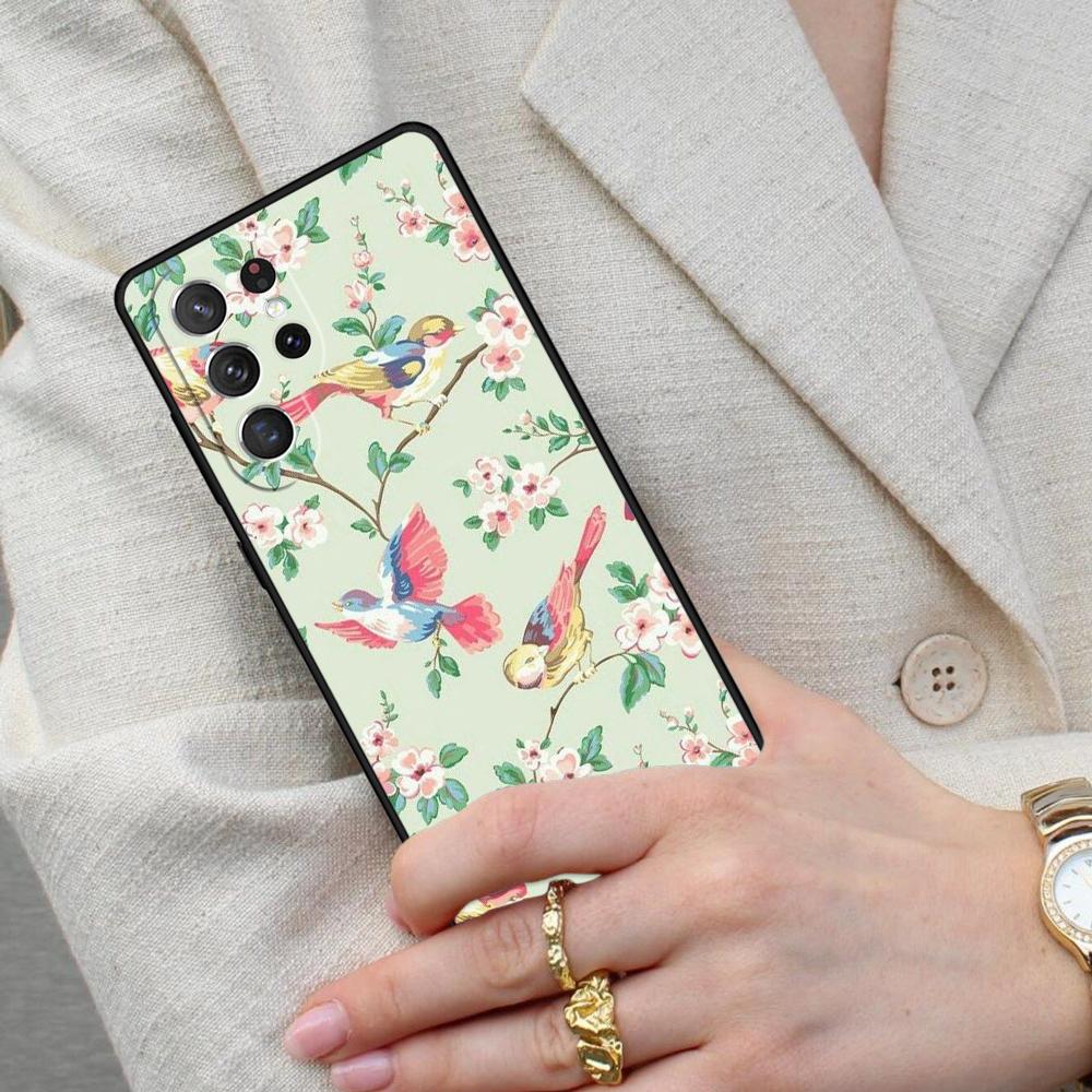 Garden Birds Cell Phone Case for Samsung Galaxy S26 Ultra S25 S24 S23 S22 S21 S20 Note10 Cover