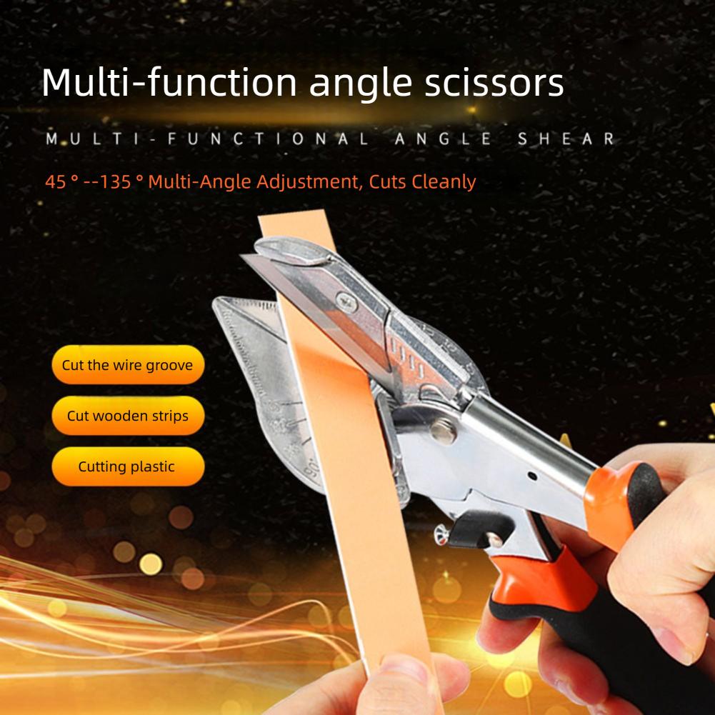 Adjustable Angle Miter Shear Quarter Round And Shoe Molding Bevels Shear Sharpen Precise Multi-Angle Cut For Versatile Projects