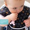 bumkins Disney Collaboration Bib Set of 3 Japanese Super Soft and Machine Washable and Waterproof Mealtime Bib for Babies Love Minnie Oil-Resistant