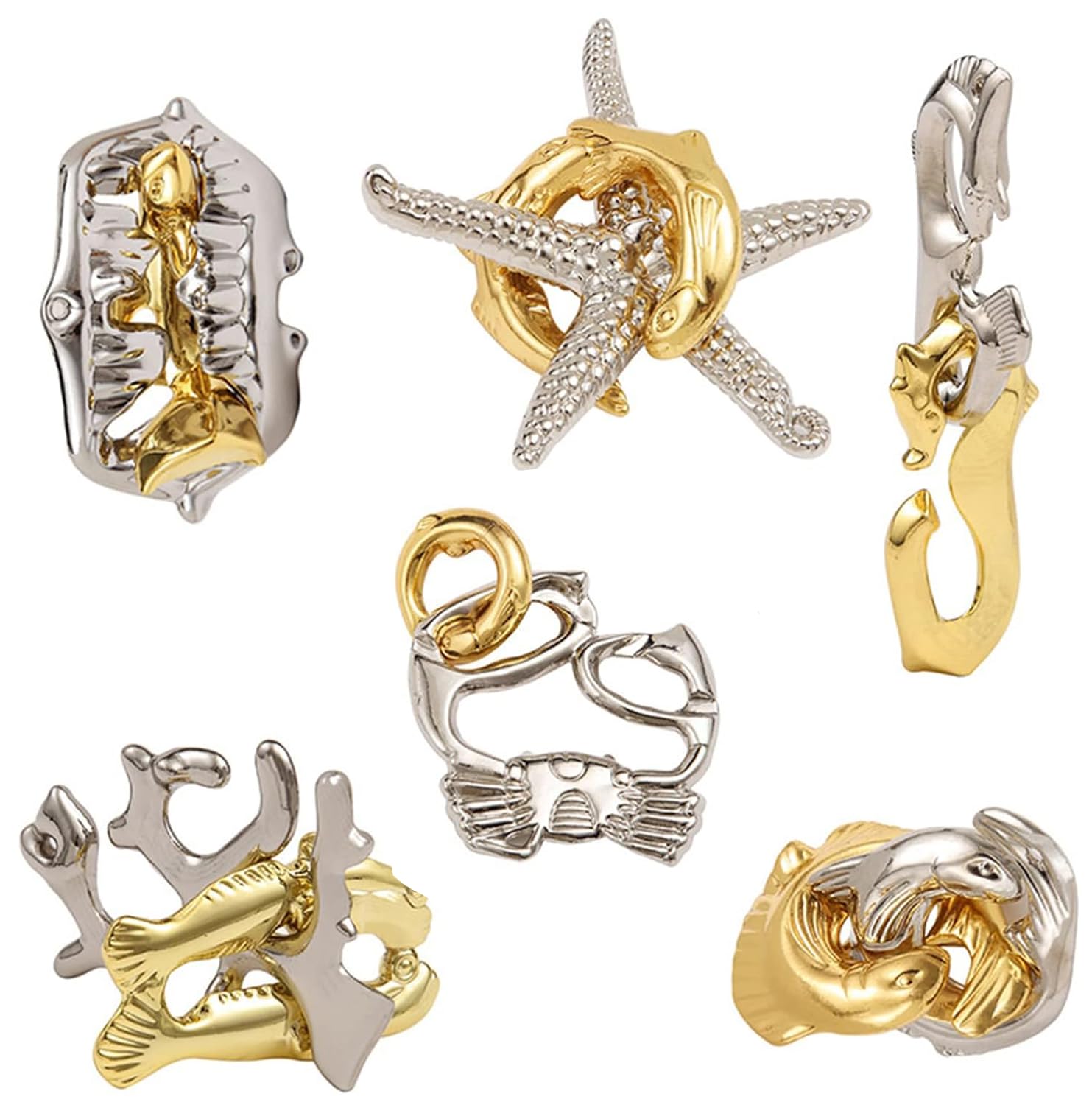 

Кольцо-головоломка Кольцо уровня сложности Головоломка Убийца времени Набор из 6 штук, Игрушка, 6-2, Головоломка, Решение,